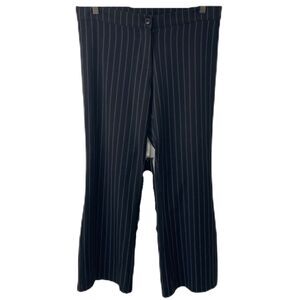 Womens XL Dress Pants Super Line Black and White Pinstripe Vintage